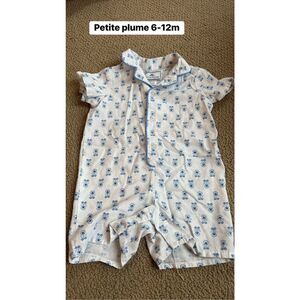 Petite Plume 6-12m Baby’s Twill Romper